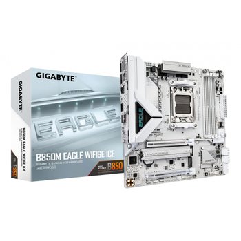 [해외] GIGABYTE B850M EAGLE WIFI6E ICE Micro-ATX 마더보드 화이트 MB6899