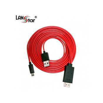 모바일 MHL케이블, 삼성갤럭시S3, Note2용 HDMI 컨버터, 2M[10618]