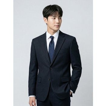 [오스틴리드]네이비 폴리 셋업 자켓-A1BB2310156B