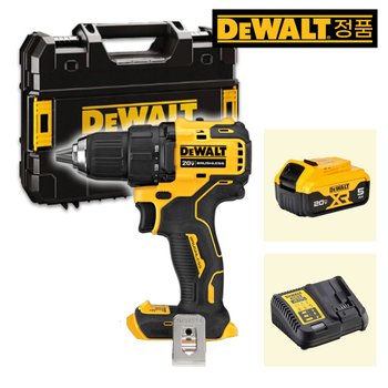 디월트 DCD708P1 20Vmax 5.0Ah x1 브러쉬리스 컴팩트 충전드릴 드라이버 65Nm
