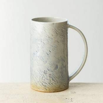 머그컵 이천 도자기 물컵 홈카페 일자 롱컵 수묵 디자인 백조합토