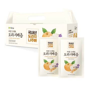 자연식품 자연 그대로 도라지배즙 100ml 90팩