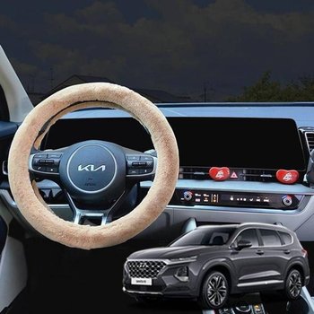 차량 핸들커버 방한 관리 논슬립 싼타페TM핸들커버 털겨울핸들커버 타공핸들카바 논슬립핸들커버