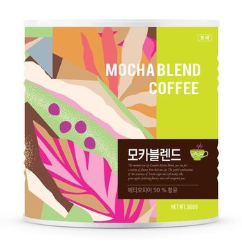/오피스큐 칸타타 원두분쇄모카블랜드 캔 900g