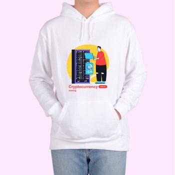 헤비후드티 전색상 가상화폐 코인 블록체인 그림 남자헤비후드티