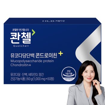 콴첼 뮤코다당단백 콘드로이친+ 60정, 1개