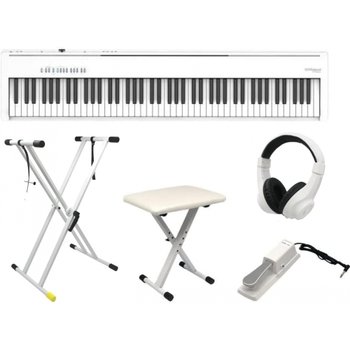 [해외] 【스탠드&의자 세트】Roland 롤랜드 전자 피아노 디지털 휴대용 88 건반 FP-30X (화이트)