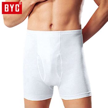 BYC YFSX9824 남성 순면 골지 사각드로즈팬티 DOLC2213