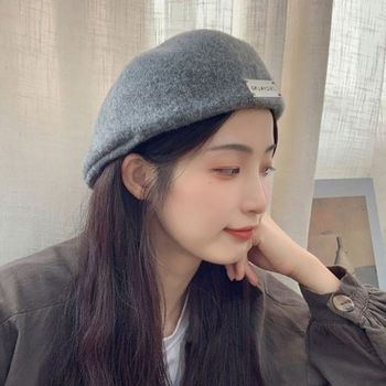 캐주얼 QZS553R4 인기 여성 스타일 메탈 감성 포인트 베레 스