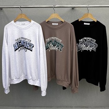 빅사이즈티 X113L601 오브메모리오버맨투맨 SE