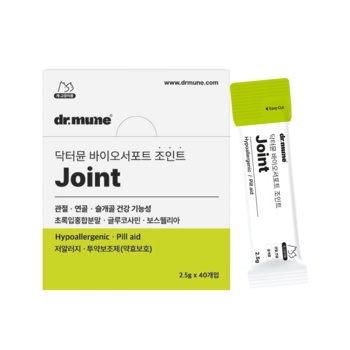 닥터뮨 바이오서포트 조인트 강아지 고양이 관절 건강 영양제 약효보호제 관절 연골 슬개골