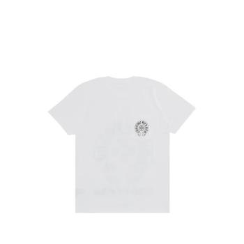 크롬하츠 라스베이거스 홀스슈 로고 체스트 포켓 티셔츠 CHRM083