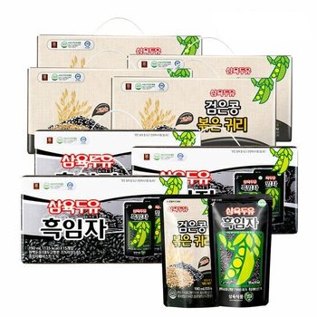 삼육두유 검은콩 볶은귀리 60팩 + 흑임자두유 45팩 (총105팩)