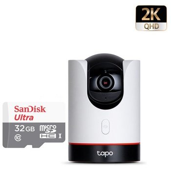 메모리32G 티피링크Tapo C225 400만화소 360도팬틸트양방향통신삼성스마트싱스호환 가정용홈CCTV