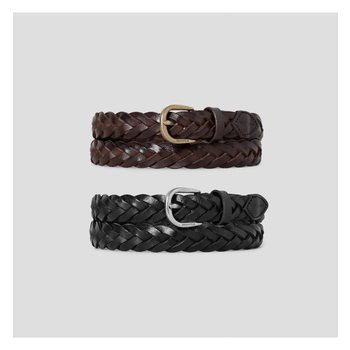 [빈폴ACC]여성 가죽 메쉬 벨트 2종택1