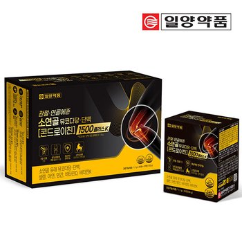 일양약품 관절 연골에존 소연골 뮤코다당 단백 콘드로이친 1500 플러스K 240정 4개월 쇼핑백 선물세트