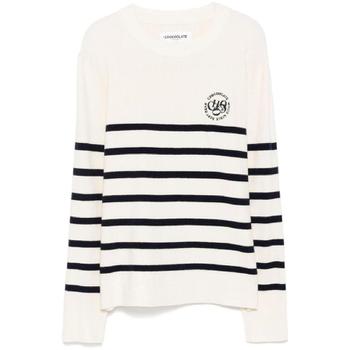 25 FW CHOCOOLATE 로고 자수 스웨터 KNL4700XF TP431292107