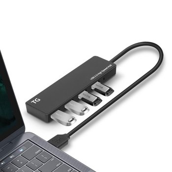 TG삼보 USB 허브 4포트 무전원 2.0 USB A타입 노트북 컴퓨터 TG-UH204B