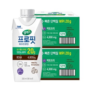 셀렉스 프로핏 웨이프로틴 아메리카노 330ml 24팩