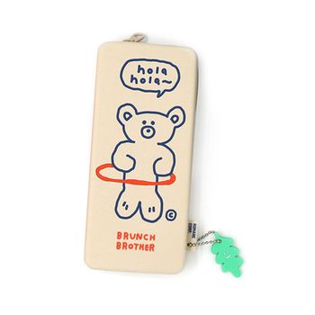 로마네 브런치브라더 홀라베어 펜케이스 라이트그레이