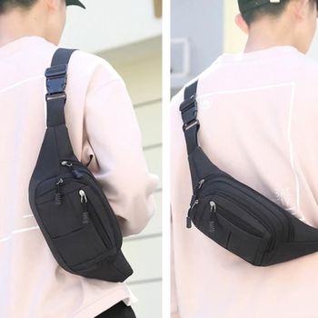 슬링백 허리 가방 남성용 캐주얼 대학생 필수 아이템 의류