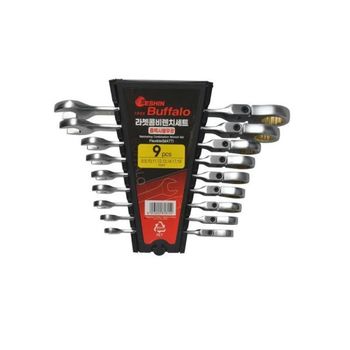 렌치 75314 플렉시블라쳇렌치세트(무광) 9PCS 공구 복스