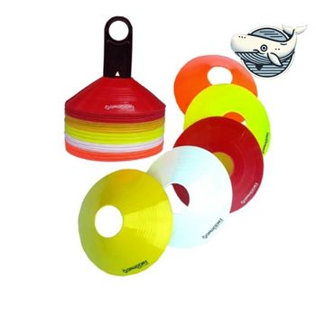 축구 마커 훈련콘 50개 다우리 접시콘 다용도 라운드마커 축구훈련 구기종목 스포츠용품