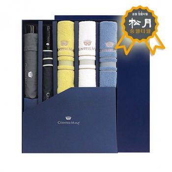 세트 UR05FJ28 우산+타올 5매 여름용품 우산 송월 5 CM3단폰지+