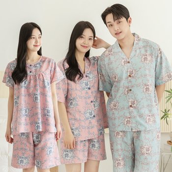 여성 잠옷 남자 파자마 반팔 커플잠옷 신혼부부 연인 809 709 팰리스_P342880005