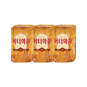 크라운 버터와플 135g x3개