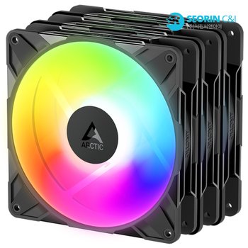 [서린공식] ARCTIC P14 Pro A-RGB 리버스 블랙 3팩