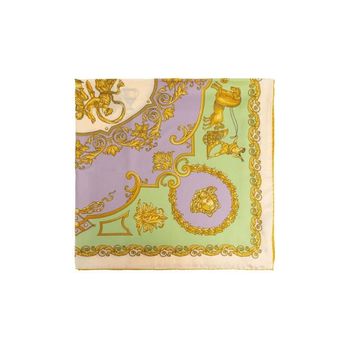 베르사체 기하학적 올오버 모티프 실크 스카프 149577710