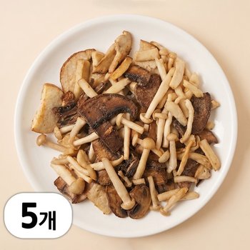 굽맨 냉동 로스트 4종 버섯 버섯요리 혼합버섯 2.5kg (500g x 5봉) 구운버섯 오븐구이 샐러드 파스타 토핑