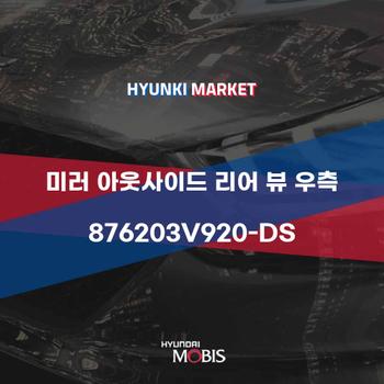 미러 아웃사이드 리어 뷰 우측 (876203V920-DS)