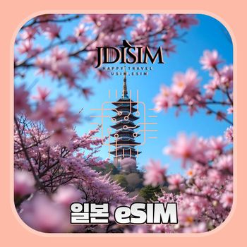 일본 이심 소프트뱅크, 도코모IIJ, 니뽄심 esim 로컬심 무제한 데이터 E심 QR자동발송