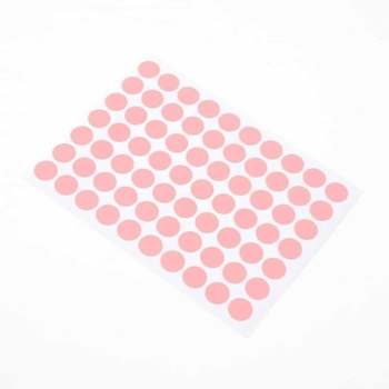 컬러 708KKH15 스티커 60매세트(핑크) 설문조사스티커 단색스티커