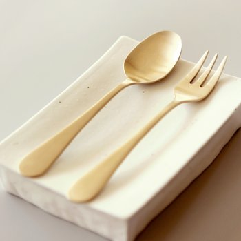 [신세계백화점]방짜유기 베이비 스푼 포크 세트