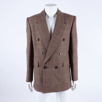 [구구스]중고명품 생로랑 체크 자켓 90-95 (NO 10288878)