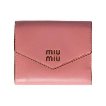 [해외] 미우 미우 스몰 레더 월렛 까멜리아 꼬냑 5MH040-2CV6-F04AN