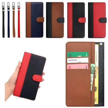 LG X4 X4플러스 X410 X415 소가죽 투스톤-스트랩 지갑 핸드폰 휴대폰 스마트폰 폰케이스 케이스