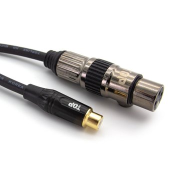 탑라인에이치디 HDTOP RCA to XLR FF 케이블 (15m, HT-TP569)