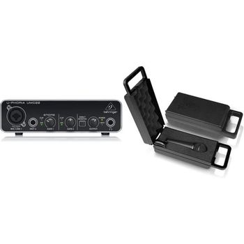 [해외] 독일 베링거 오디오 인터페이스 1861552 Behringer ZB791 UMC22 Audiophile 2x2 USB Audio Inter