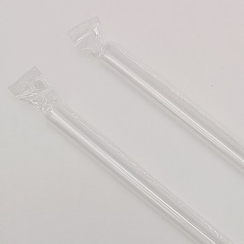 [오늘출발] 버블티 빨대 21cm, 25cm 투명 개별포장 200개 스무디빨대