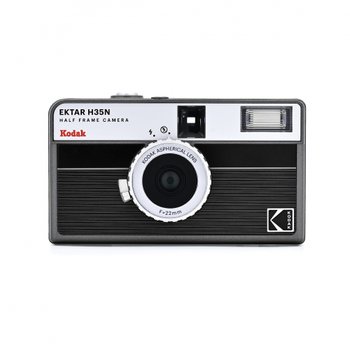 [해외] KODAK EKTAR H35N하프 프레임 필름 카메라 단품, 스트라이프 블랙