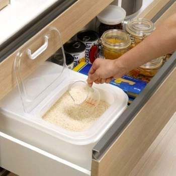 6kg 쌀통 잡곡통 쌀보관함 쌀독 보관용기 원터치쌀통 냉장고쌀통 쌀보관용기 계량쌀통
