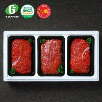 [경기광주축협] G한우 정성세트 1.5kg(국거리500g,불고기500gX2)