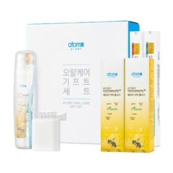 애터미 오랄케어 기프트 선물 세트 (여행키트 + 칫솔 4개 + 치약 2개 + 치간칫솔 (S49502856)