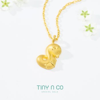 순금 24K 코코 1.875g 뱀띠 스마일뱀 돌목걸이