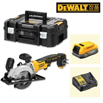 디월트 DCS571E1T 20Vmax 1.7Ah x1팩 XR BL 컴팩트 충전 원형톱 115mm(4.5인치) 파워스텍,티스텍