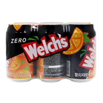 웰치 제로 오렌지맛 355ml*6